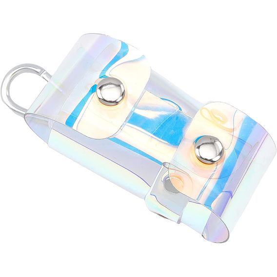 Радужные пластиковые двойные сумки для хранения мячей для гольфа из ПВХ, переносной чехол для мячей для гольфа, с застежкой, для игры в гольф аксессуары для спортивного инвентаря, подарок для гольфиста