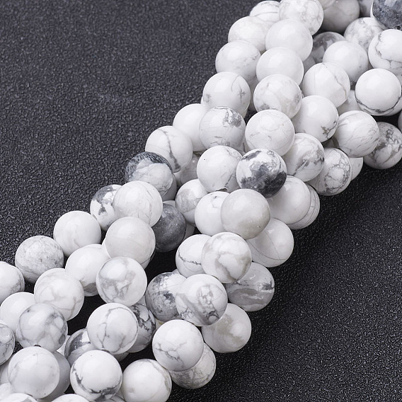 Естественно Howlite шарик нити, круглые