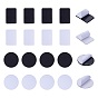 NBEADS Adhesive Hook and Loop Tapes, Magic Tapes with Nylon and Polyester, Rectangle and Flat Round