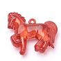Transparent Acrylic Pendants, Horse