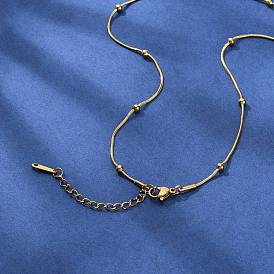 Ожерелья из латунных шариков и змей для мужчин и женщин