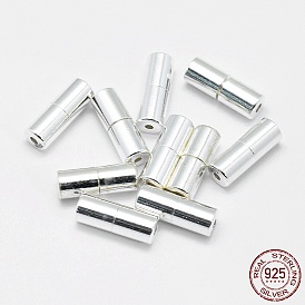 925 Sterling Silver Screw Clasps, Column