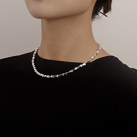 Cool Chunky Silver Chain Necklace for Women with Unique Design and Edgy Style