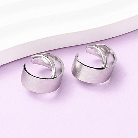 304 серьги-каффы из нержавеющей стали в форме буквы С