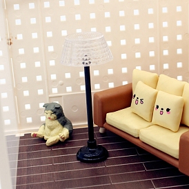 Mini Plastic Floor Lamp, DIY Original Micro Scene Model