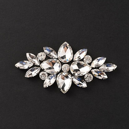 Glass Cabochons(Hot Melt Adhesive On The Back), Garment Accessories, Flower