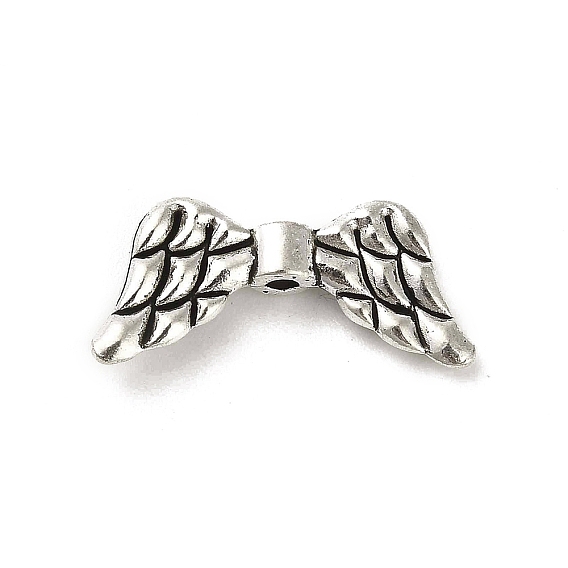 Сплавочные овальные бусины тибетского стиля , без кадмия и без свинца, крыло