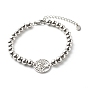 Tree of Life Link Bracelets for Men Women, with 202 Stainless Steel Ball Chains