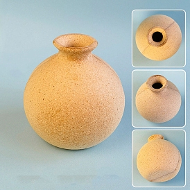 DIY Wood Vase for Mosaic Tiles Crafts Making, for Kids