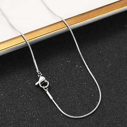 Ожерелья из змеиной цепи из нержавеющей стали с классическим рисунком 304