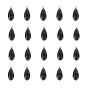 Olycraft Teardrop Glass Подвески из горного хрусталя с платиновым покрытием, граненое стекло, хрустальные украшения для женщин, изготовление ожерелий и серег