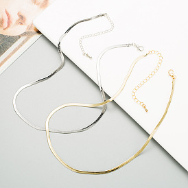 Fashionable and Minimalist Titanium Steel Necklace - Versatile, Collarbone Chain, Western Style