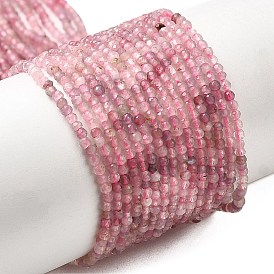 Натуральный сливовый цвет турмалиновый бисер пряди, граненые, круглые