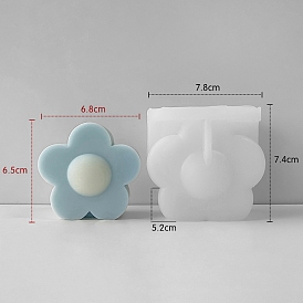 Silicone Candle Molds, Resin Casting Molds, for UV Resin, Epoxy Resin Craft Making, 3D Flower