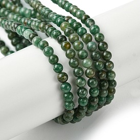 Natural African Jade Beads Strands, Round