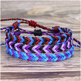Плетеный браслет ручной работы для модных мальчиков и девочек - морские узлы, повороты и петли!
