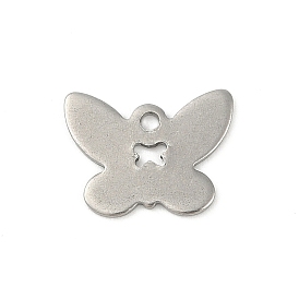 201 Stainless Steel Charms, Butterfly Charm