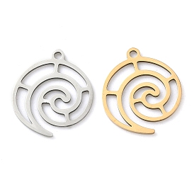 201 подвески из нержавеющей стали, вихревое очарование, лазерная резка