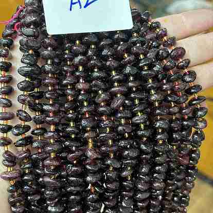 Гранат природный бисер нитей, самородки с отдельными бусинами