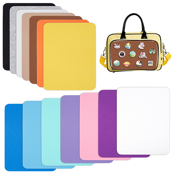 14 piezas 14 tablero de fieltro de colores, Rectángulo