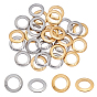 30 Pcs 2 Colors 304 Stainless Steel Linking Rings, Rings