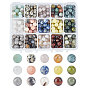375Pcs 15 Style Natural Mixes Gemstone Round Beads