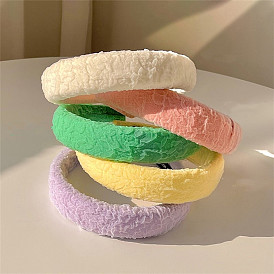 Candy-colored Sponge Hairband for Women, Chic and Cute Headwear for Spring/Summer