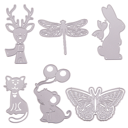 Frame Metal Cutting Dies Stencils, for DIY Scrapbooking/Photo Album, Decorative Embossing DIY Paper Card, Animal
