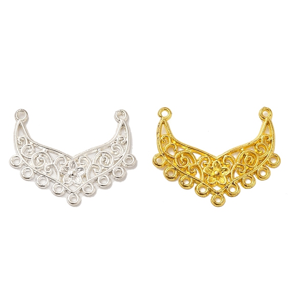 Компоненты люстры из сплава с покрытием стойки ссылки, без свинца и без кадмия, цветок