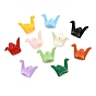 Baking Paint Alloy Beads, Origami Crane