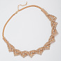 Chic Beaded Casual Sweater Chain with High Neck for Women - N110