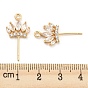 Brass Micro Cubic Zirconia Peg Bails, Pendant Bails, Crown