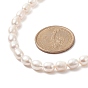 Natural Pearl Beaded Necklace with 304 Stainless Steel Clasp for Women
