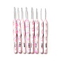 8шт. наборы крючков для вязания из оксида алюминия, с абс пластиковой ручкой