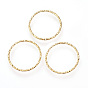 Латунные соединительные колечки, пайки, без никеля , реальный 18 k позолоченный