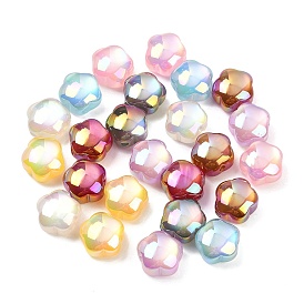 Прозрачные смоляные УФ-реактивные шарики, бусины, меняющие цвет, цветок