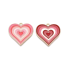 Стойки обшивки сплава эмали подвески, без кадмия, без никеля и без свинца, золотой свет, шарма сердца