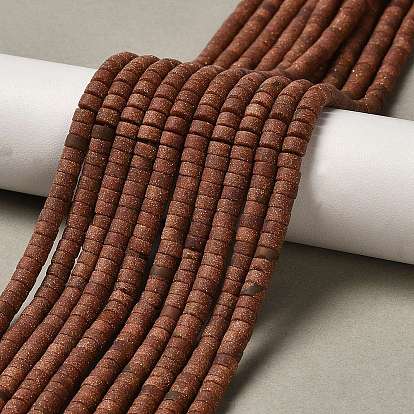 Синтетические голдстоуновские бисер пряди, матовые, дисковые бусы, Heishi бусы