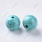 Acrylic Beads, Imitation Turquoise Style, Round