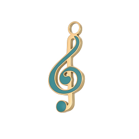 304 нержавеющей стальной эмали подвески, прелести музыкальных нот, ионное покрытие (ip), долговечный