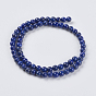 Lapis-lazuli, brins de perles naturels , Grade a, ronde