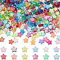 900шт 12 стили экологически чистые прозрачные акриловые бусины, звезда, AB цвет