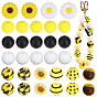 94 pcs 11 styles perles de silicone écologiques de qualité alimentaire, formes mixtes