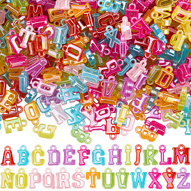 115g прозрачные акриловые подвески, с покрытием AB цвета, смешанные начальные буквы