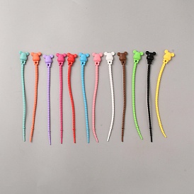 Silicone Cable Zip Ties, Cord Organizer Strap, for Wire Management
