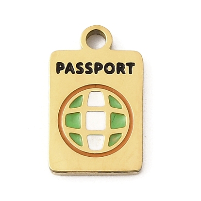 304 из нержавеющей стали шармы эмали, ионное покрытие (ip), прямоугольник со словом паспорт