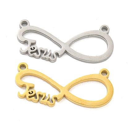 Ионное покрытие (ip) 304 подвески из нержавеющей стали, бесконечность со словом Иисус