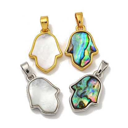 Стойки с латунным покрытием, подвески из натуральных ракушек, Религия Хамса обереги для рук