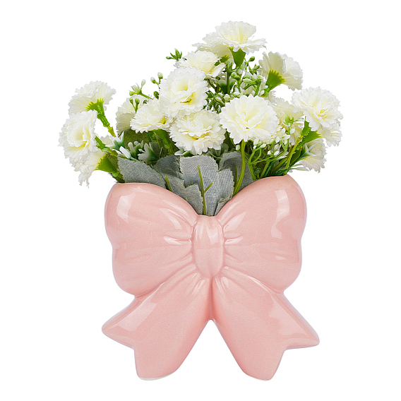 Керамическая художественная ваза, для домашнего офисного стола, форма банта