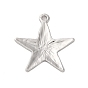 Подвески из сплава , без свинца и без кадмия, звезда